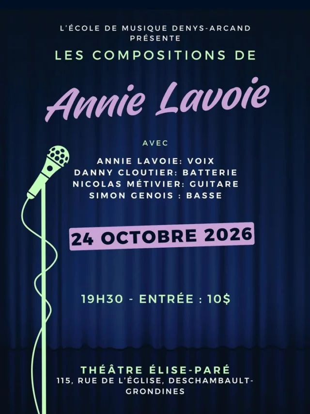 🎶 Ce samedi! 🎤

https://www.zeffy.com/fr-CA/ticketing/les-compositions-dannie-lavoie